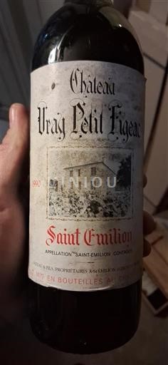 Bordeaux Saint-Émilion Château Vray Petit Figeac 1990