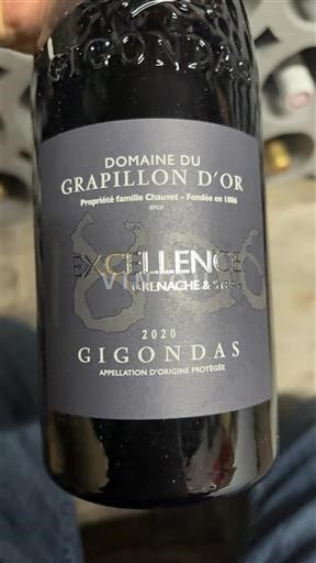 Rhônedalen Gigondas Domaine Grapillon d'Or Excellence Grenache & Syrah 2020