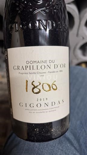 Rhônedalen Gigondas Domaine Grapillon d'Or 1806 2019