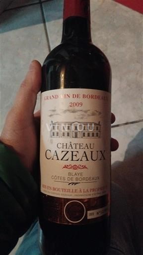 Bordeaux Blaye-Côtes-de-Bordeaux Château Cazeaux 2009