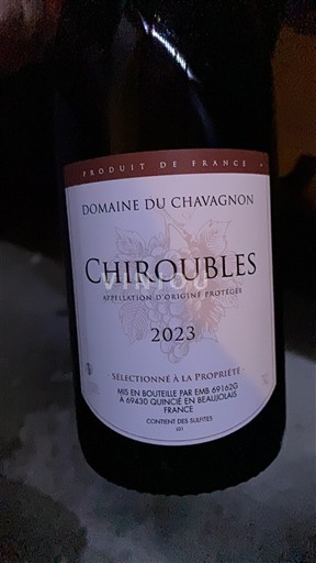 Beaujolais Chiroubles Domaine Chavagnon 2023