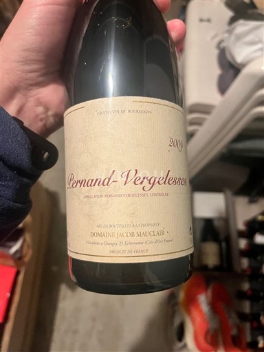 Wines Rouge sec Domaine Jacob Maulclair 2009 France Burgundy Pernand-Vergelesses AOC