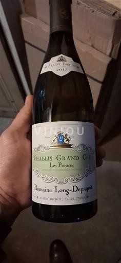 Vini Blanc sec Les Preuses Domaine Long-Depaquit 2017 Francia Borgogna Chablis AOC Grand Cru