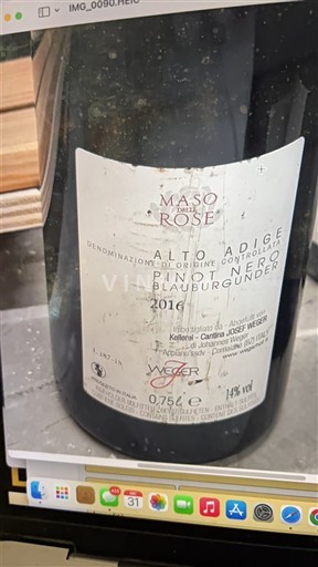 Wines of Trentino-Alto Adige Unspecified Maso delle Rose 2016