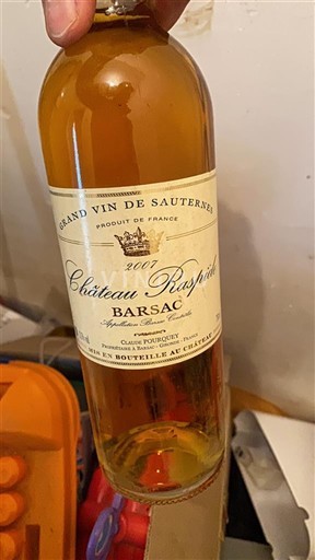 Burdeos Barsac Château Raspide 2007