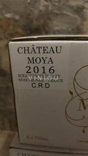 Bordeaux Castillon-côtes-de-bordeaux Château Moya 2016