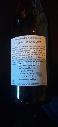 Loiredalen Vouvray Domaine S Aubuisieres de Perruches 2021
