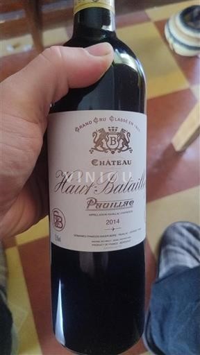 Vine Rouge sec Château Haut-Batailley 2014 Frankrig Bordeaux Pauillac AOC Grand Cru