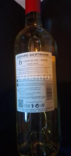 Languedoc-Roussillon Pays d'Oc Gérard Bertrand 6ème Sens Blanc 2014