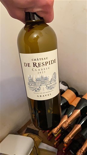 Rượu vang Blanc sec Classic Château Respide 2023 Pháp Bordeaux Graves AOC