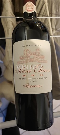 Apulien Primitivo di Manduria Màscha di Tacco Piano Chiuso 2019