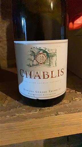Burgundy Chablis Domaine Gérard Tremblay 2021