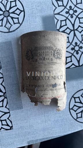 Burdeos Bordeaux superior Château La Croix de Niaud 1987