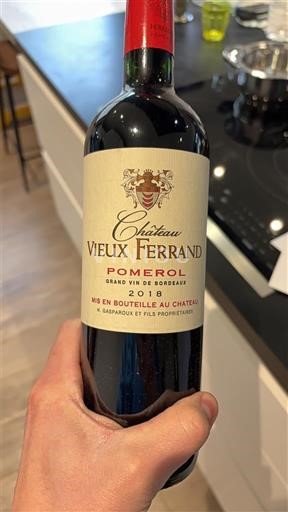 Bordeaux Pomerol Château Vieux Ferrand 2018