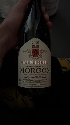 Beaujolais Morgon Domaine S Marcellins Assemblée Nationale 2020
