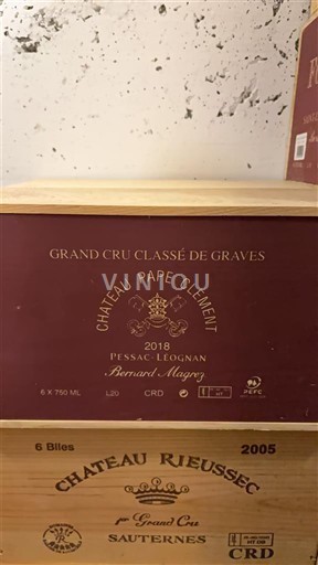 Bordeaux Pessac-Léognan Château Bernard magrez chateau pape clement 2018