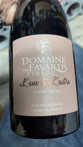 Rhônedalen Côtes du Rhône Domaine S Favards L'une et l'autre Vieilles Vignes 2017
