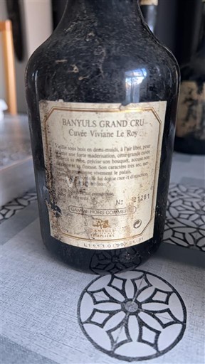 Roussillon Banyuls Grand Cru Cave des Vignerons de la Côte Vermeille Viviane Le Roy 1984