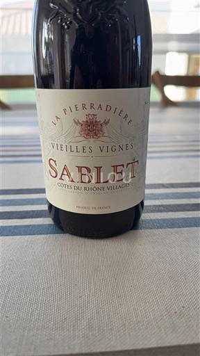 Rhône Valley Côtes du Rhône Villages Sablet La Pierradière Vieilles Vignes 2022