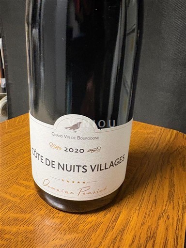 Wines Rouge sec Domaine Parisse 2020 France Burgundy Côte de Nuits Villages AOC