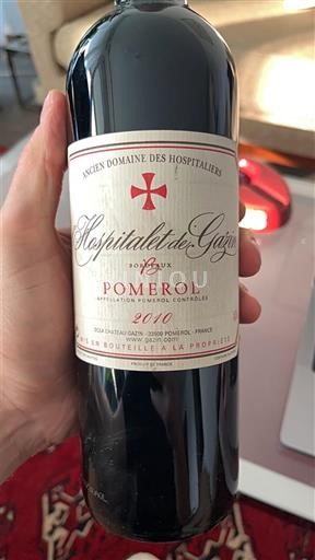 Bordeaux Pomerol L'Hospitalet de Gazin 2010