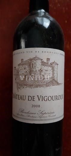Burdeos Bordeaux superior Château Vigouroux 2008