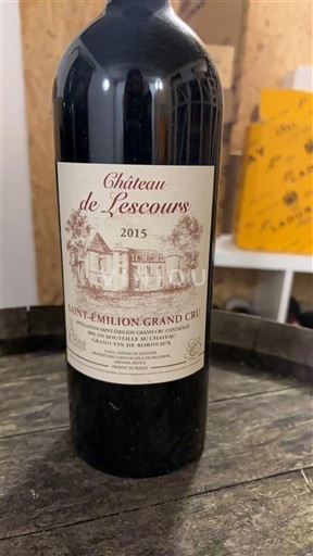 Bordeaux Saint-Émilion Grand Cru Château Lescours 2015