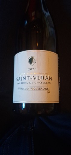 Burgundi Saint-Véran Pacaud Vignerons Terroirs de Chasselas 2020