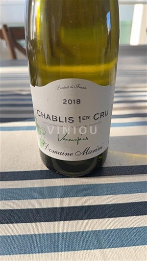 Borgonha Chablis premier cru Premier Cru Domaine Marini Vaucopins 2018