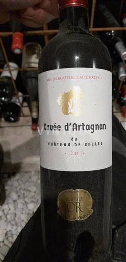 Sudoeste Côtes de Gascogne Château Salles d'Artagnan 2016