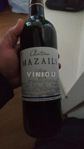 Bordeaux Médoc Château Mazails Médoc 2018
