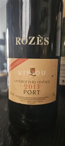 Bồ Đào Nha Porto Rozès Late Bottled Vintage 2013