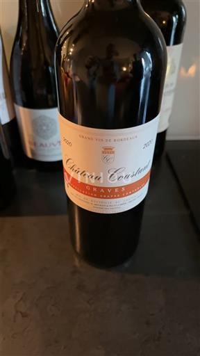 Vina Rouge sec Château Coustaut 2020 Francija Bordeaux Graves AOC