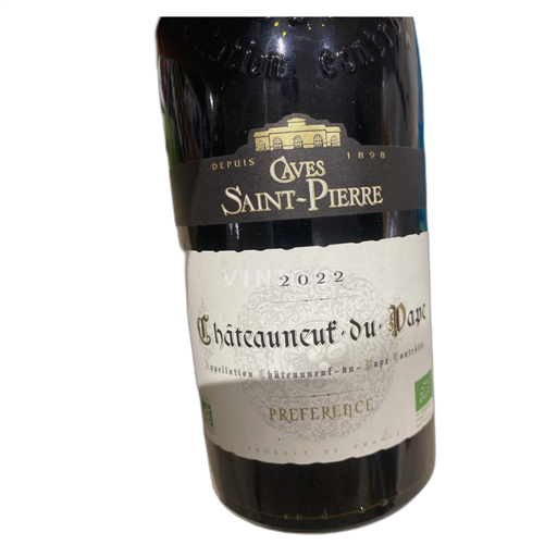 Rhônedalen Châteauneuf-du-Pape Caves Saint-Pierre Préférence 2022