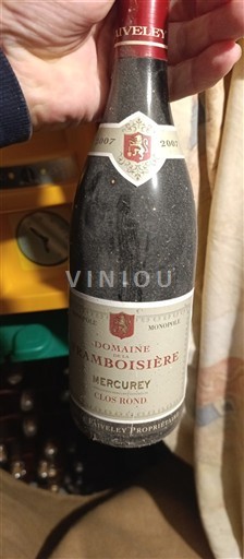 Burgund Mercurey Domaine Ramobisière Clos Rond 2007