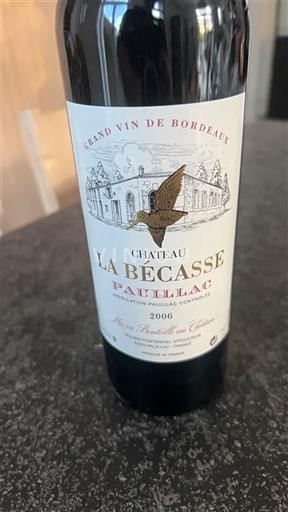 Bordeaux Pauillac Château La Bécasse 2006