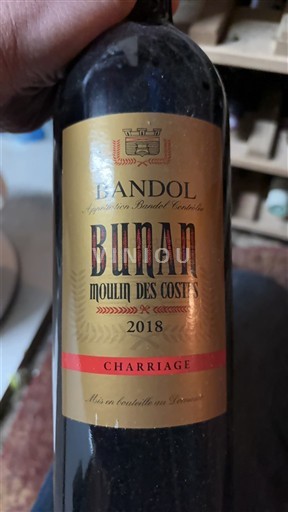 Provence Bandol Bunan Moulin des Costes Charriage 2018