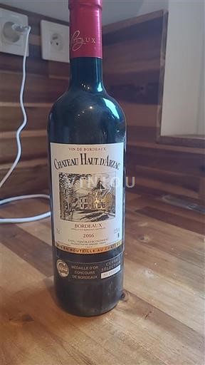 Bordeaux Château Haut d'Arzac 2016