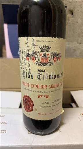 Bordeaux Saint-Émilion Grand Cru Grand Cru Clos Trimoulet 2004
