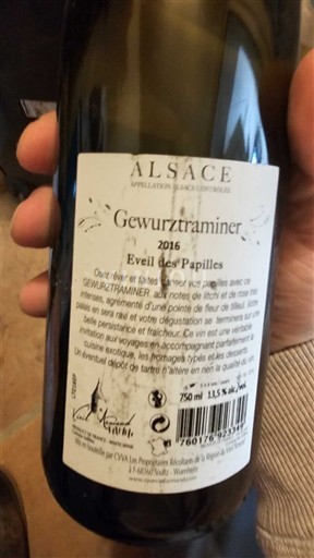 Alsacia Cave du Vieil Armand Éveil des Papilles 2015