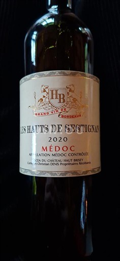 Bordeaux Médoc Les Hauts de Sestignan 2020