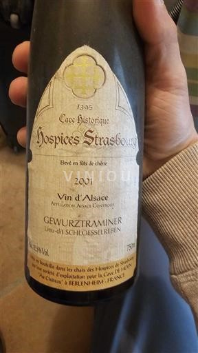 Alsacia Hospices de Strasbourg Lieu-dit Schoesselreben 2001