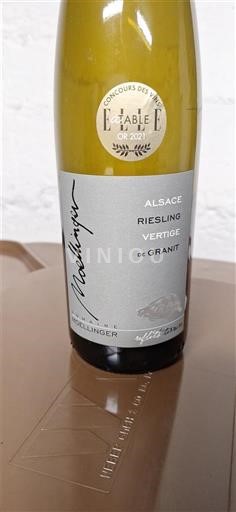 Alsace Domaine Joseph Moellinger & Fils Riesling Vertige de Granit Không niên vụ
