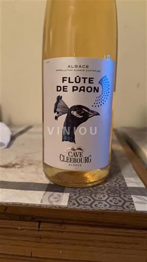 Elsass Cave de Cleebourg Flûte de Paon Ohne Jahrgang