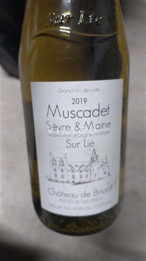 Viinit Blanc sec Sur Lie Château Briacé 2019 Ranska Loiren laakso Muscadet-sèvre-et-maine AOC