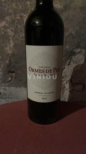 Bordeaux Saint-Estèphe ORMES DE PEZ 2022