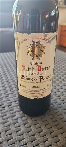 Bordeaux Lalande-de-Pomerol Château Saint-Pierre l'Arlequin 2022