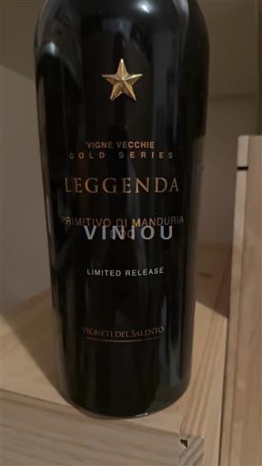 Puglia Primitivo di Manduria Vigneti del Salento Leggenda Vigne Vecchie Gold Series 2016