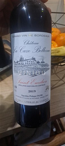 Bordeaux Saint-Émilion Château La Caze Bellevue 2019