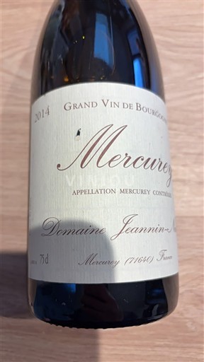 Borgoña Mercurey Domaine Jeannin 2014